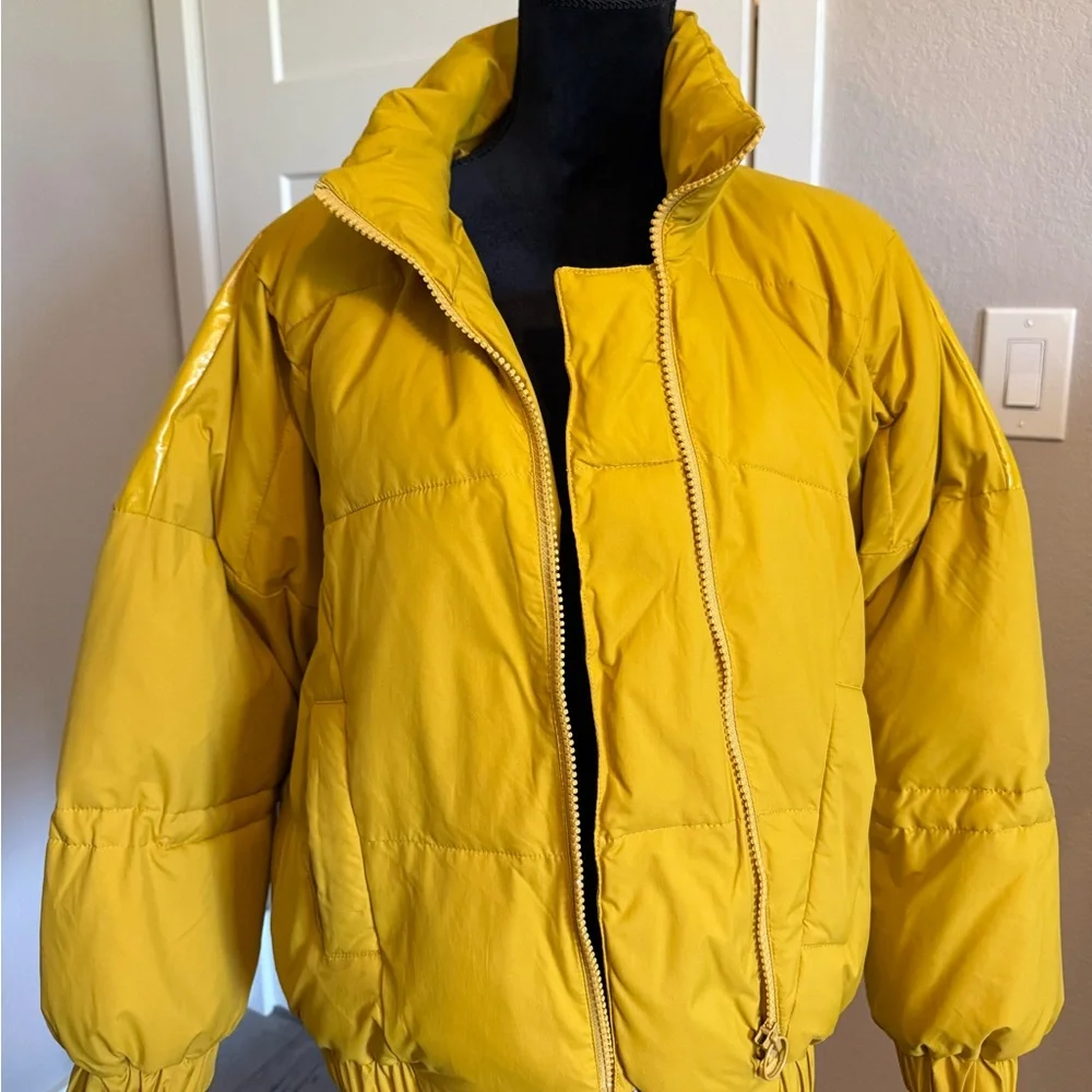 CAbi Bright Yellow Puffer Jacket - Picture 2 of 5